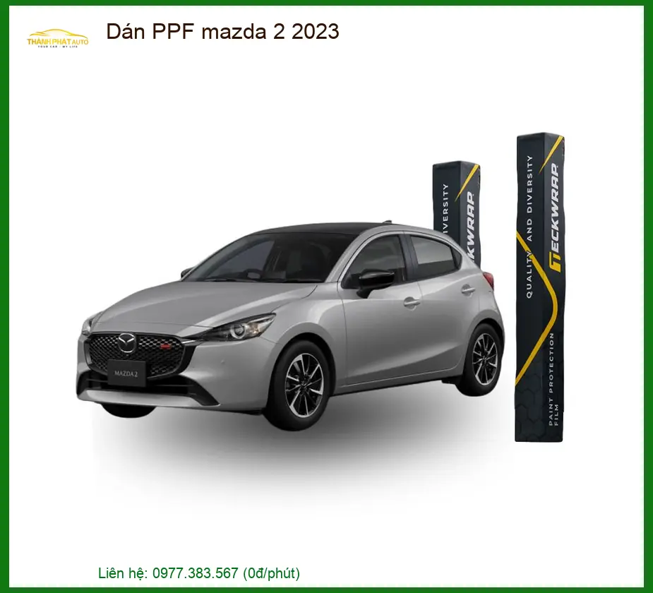 Dán PPF Mazda 2 2023 - Địa Chỉ Lắp Đặt Uy Tín TPHCM