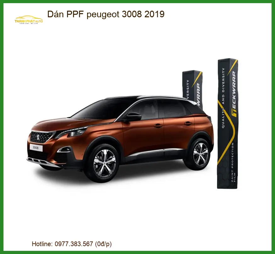 Dán Phim PPF Ô Tô Peugeot 3008 2019 - Địa Chỉ Thi Công Uy Tín Giá Tốt TPHCM