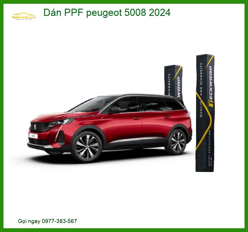 Dán PPF Peugeot 5008 2024 - Đơn Vị Thi Công Chính Hãng, Uy Tín TPHCM