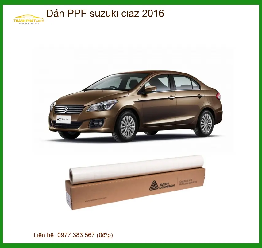 Dán PPF Bảo Vệ Sơn Xe Suzuki Ciaz 2016 - Trung Tâm Gắn Uy Tín Cao Cấp TPHCM