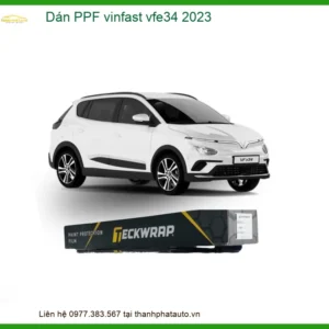 Dán Phim PPF Bảo Vệ Sơn VinFast VF e34 2023 - Trung Tâm Lắp Đặt Uy Tín TPHCM