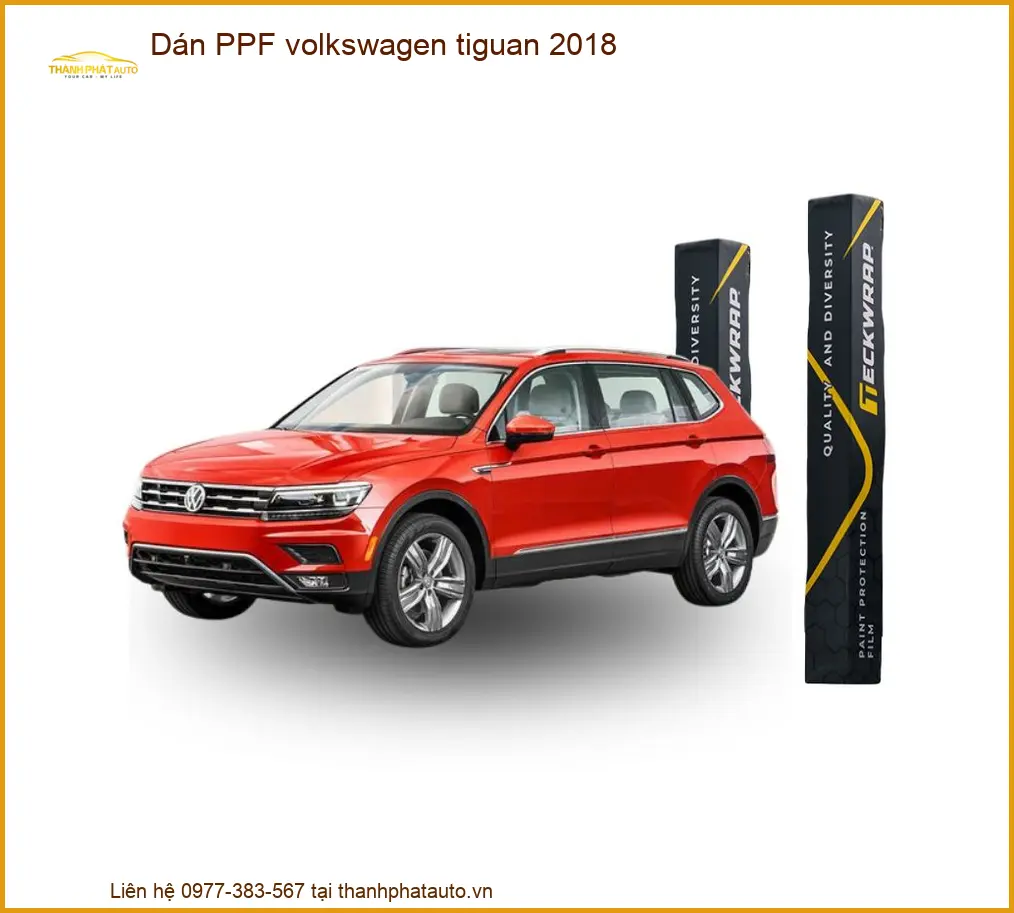 Dán PPF Volkswagen Tiguan 2018 - Địa Chỉ Lắp Đặt Phim PPF Uy Tín TPHCM