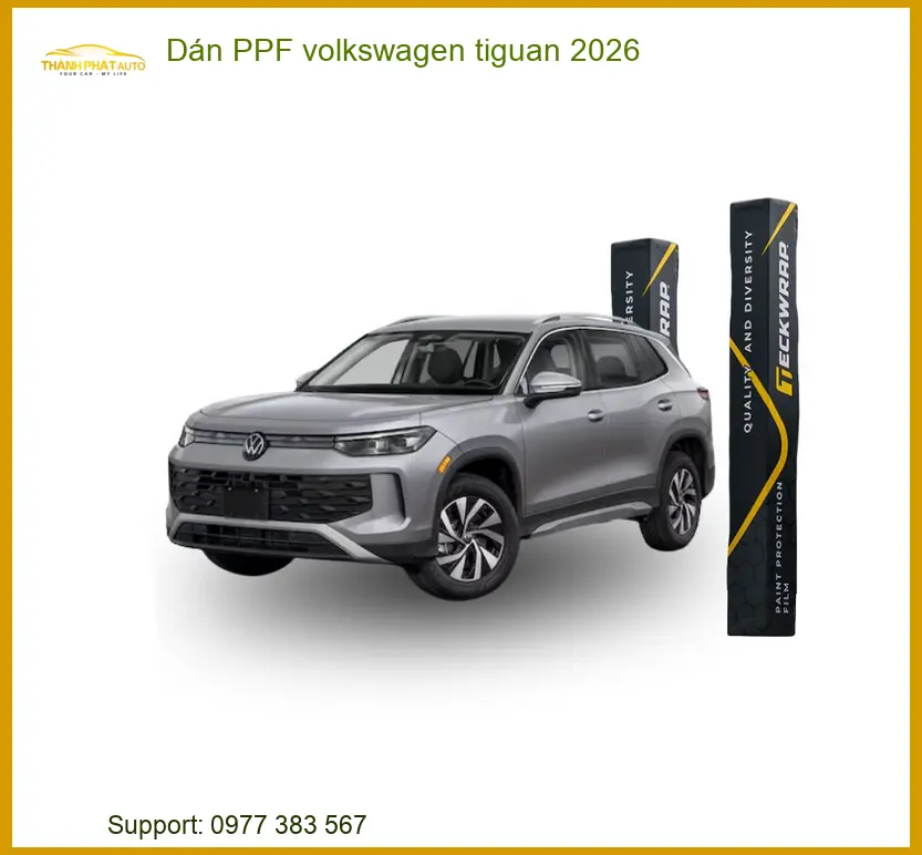 Dán Phim PPF Volkswagen Tiguan 2026 - Địa Chỉ Lắp Đặt Chính Hãng TPHCM