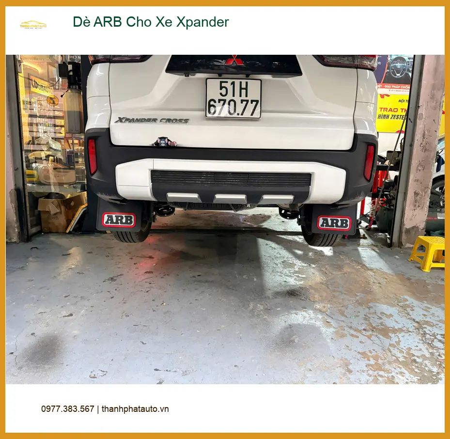 Anh Tuấn Kiệt lắp Dè ARB cho Xpander ở Cần Giờ để tránh văng bùn ảnh thực tế 5