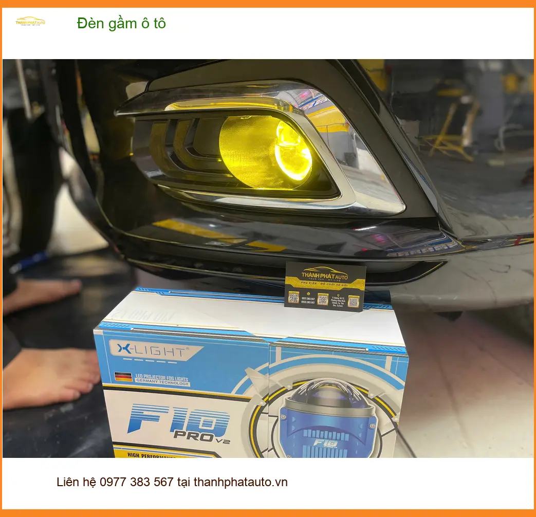 Anh Tấn lắp đèn gầm ô tô cho Hyundai Santa Fe tại Cần Giờ vì đường ven biển nhiều sương mù