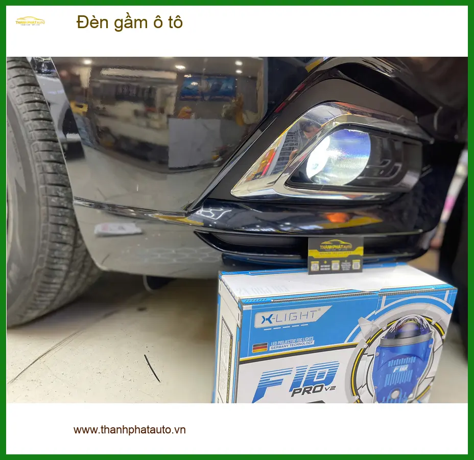 Anh Tấn lắp đèn gầm ô tô cho Hyundai Santa Fe tại Cần Giờ vì đường ven biển nhiều sương mù ảnh thực tế 3