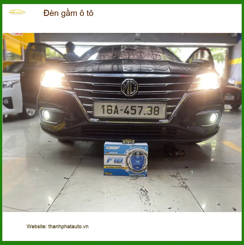 Anh Tấn lắp đèn gầm ô tô cho Hyundai Santa Fe tại Cần Giờ vì đường ven biển nhiều sương mù ảnh thực tế 4