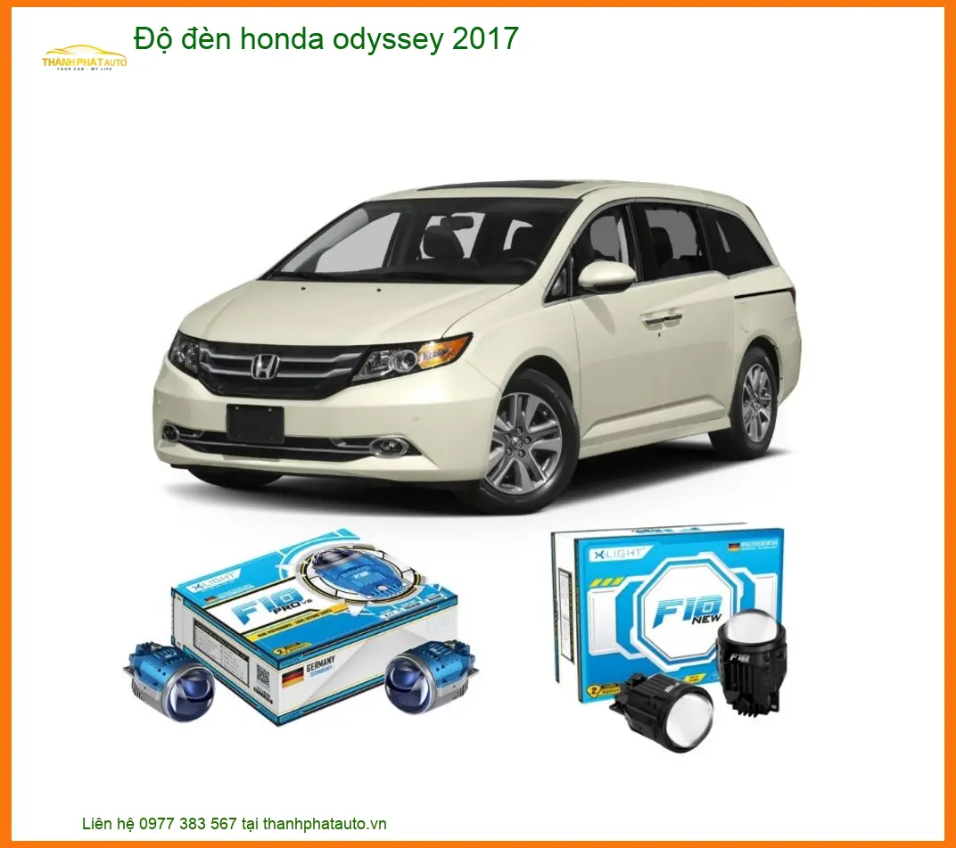 Độ Đèn Honda Odyssey 2017 - Trung Tâm Nâng Cấp Đèn Tăng Sáng Chính Hãng TPHCM