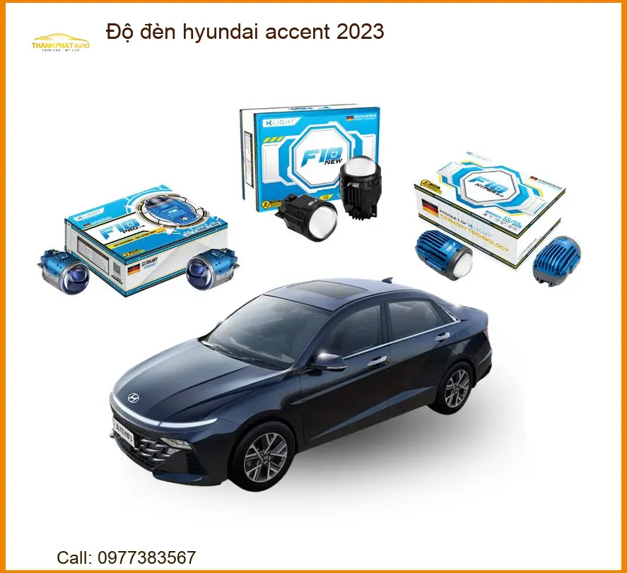 Dịch Vụ Độ Đèn Bi Led Hyundai Accent 2023 - Trung Tâm Nâng Cấp Chính Hãng TPHCM