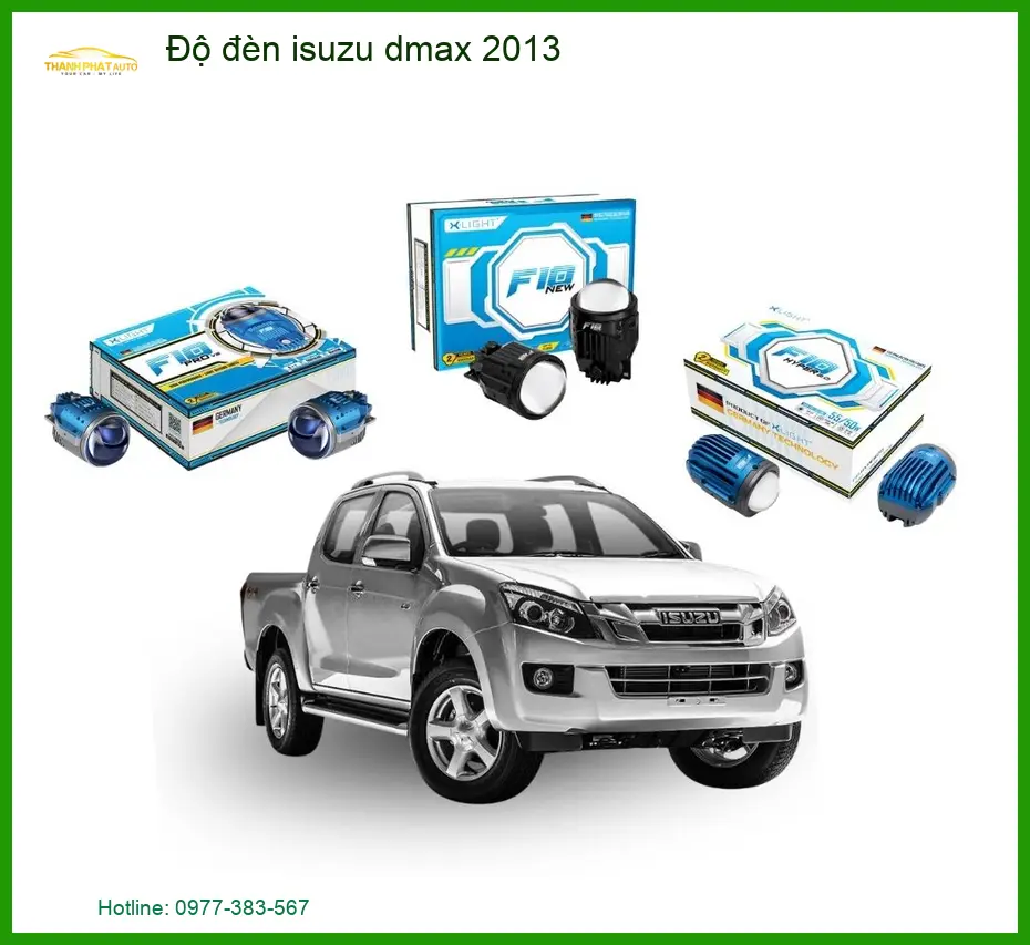 Độ Đèn Bi Led Xenon Isuzu Dmax 2013 - Địa Chỉ Lắp Đặt Chính Hãng Giá Tốt TPHCM