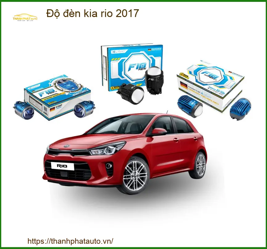 Độ Đèn Bi Xenon Led Xe Kia Rio 2017 - Trung Tâm Độ Đèn Chính Hãng TPHCM