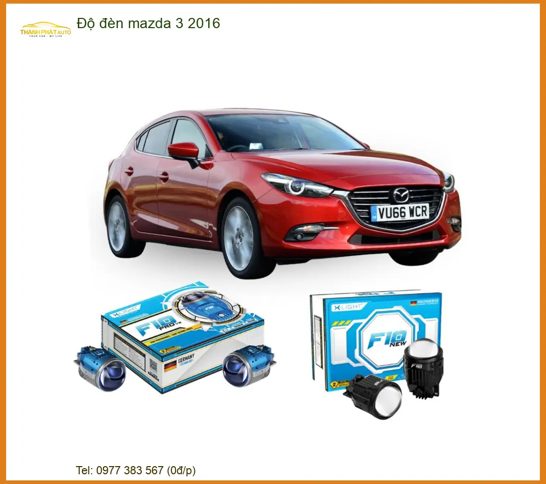 Độ Đèn Bi Gầm/Pha LED Mazda 3 2016 - Nơi Gắn Đèn Chính Hãng Giá Tốt TPHCM