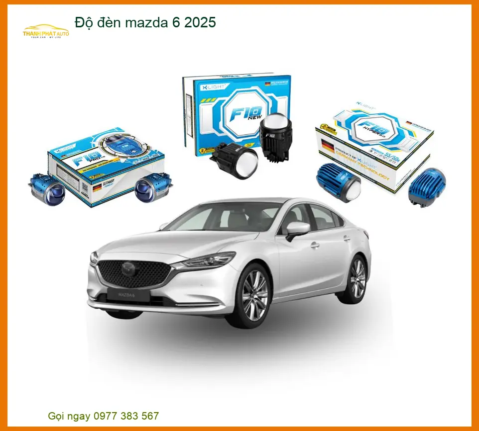 Độ Đèn Bi LED Laser Mazda 6 2025 - Trung Tâm Lắp Đặt Chính Hãng TPHCM