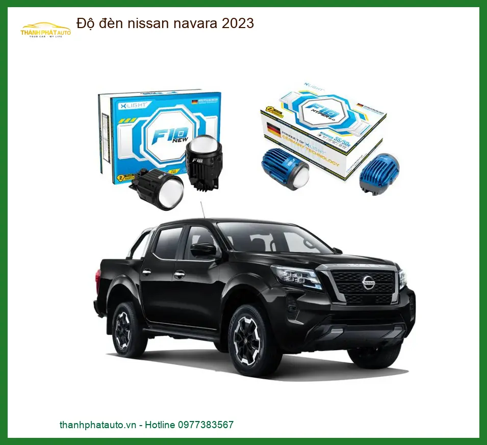 Độ Đèn Bi LED Tăng Sáng Nissan Navara 2023 - Địa Chỉ Lắp Đặt Uy Tín TPHCM