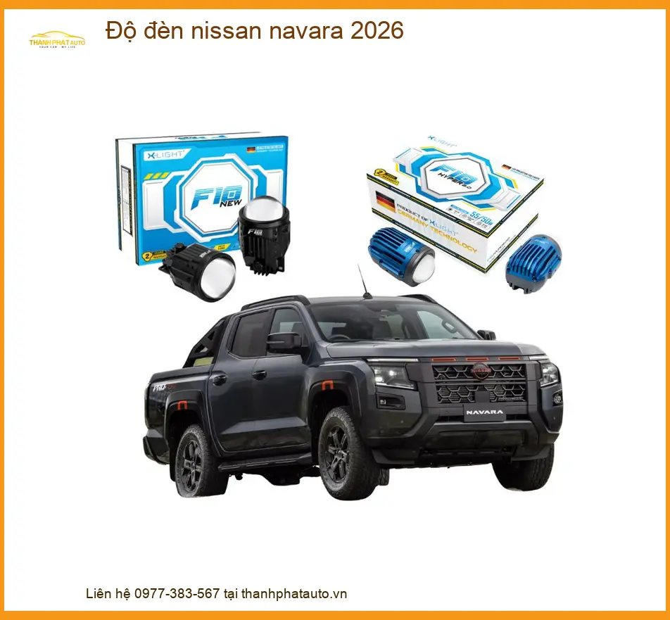 Độ Đèn Nissan Navara 2026 - Trung Tâm Chuyên Độ Đèn Xe Hơi Uy Tín TPHCM