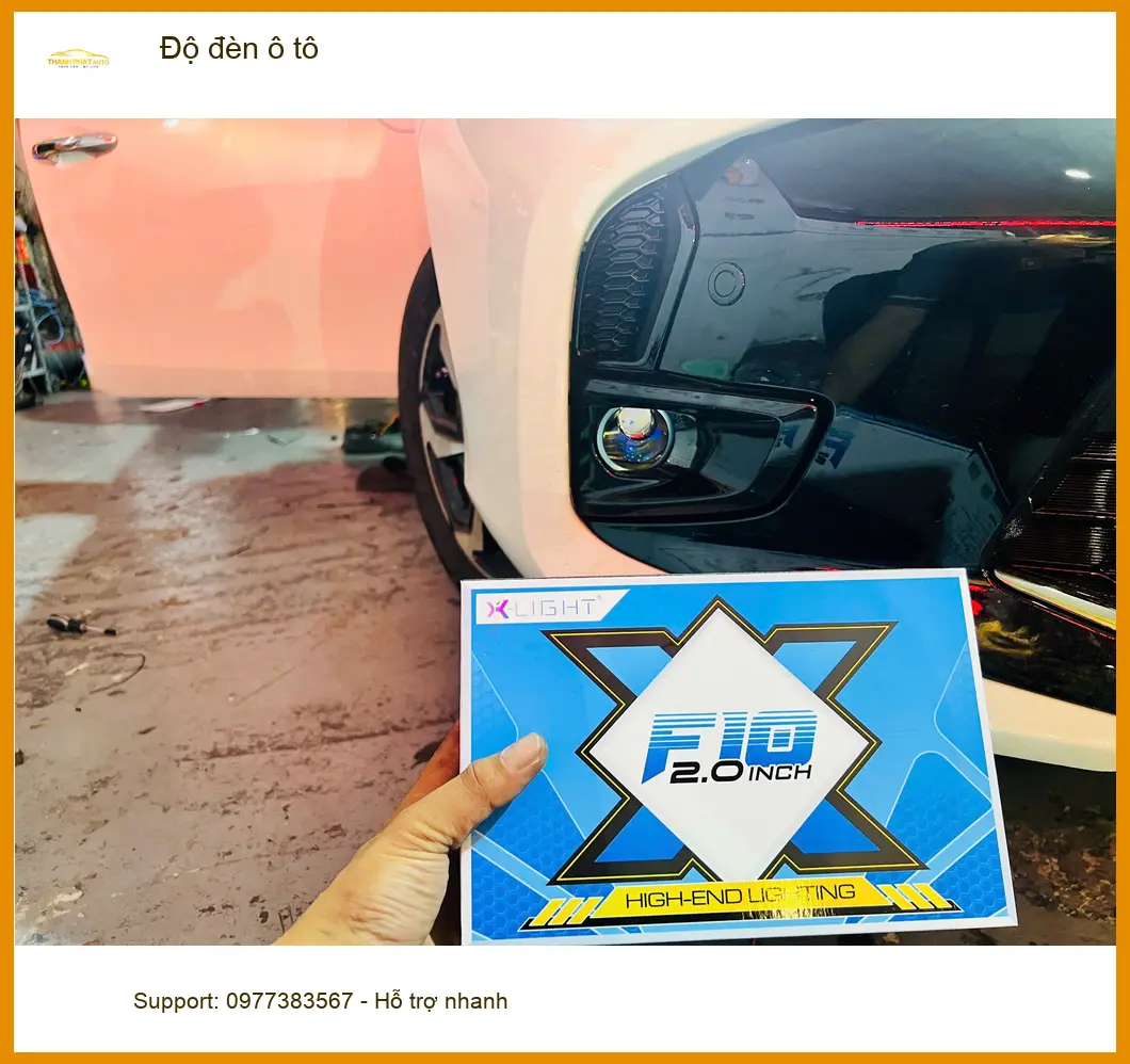 Chị Mai Anh độ đèn ô tô Honda CRV tại Quận 5 vì đèn zin quá tối khi đi mưa ảnh thực tế 4
