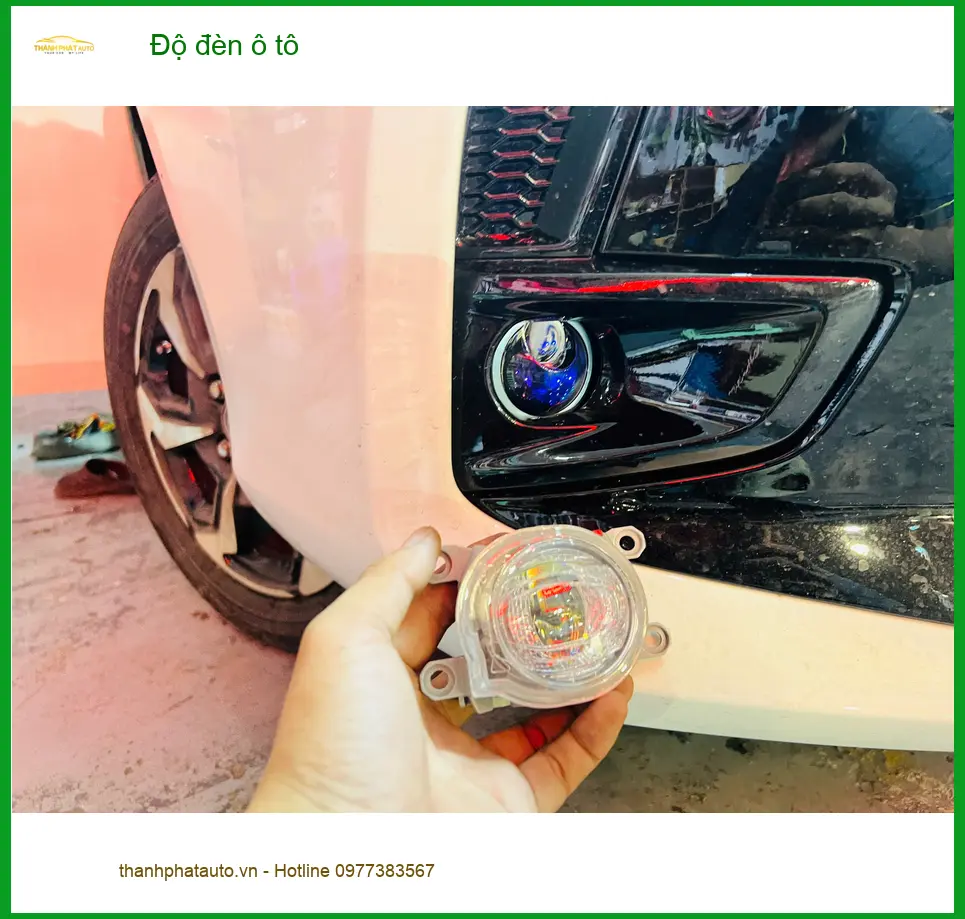 Anh Minh độ đèn ô tô Toyota Camry tại Quận 7 để tăng cường tầm nhìn ban đêm ảnh thực tế 5
