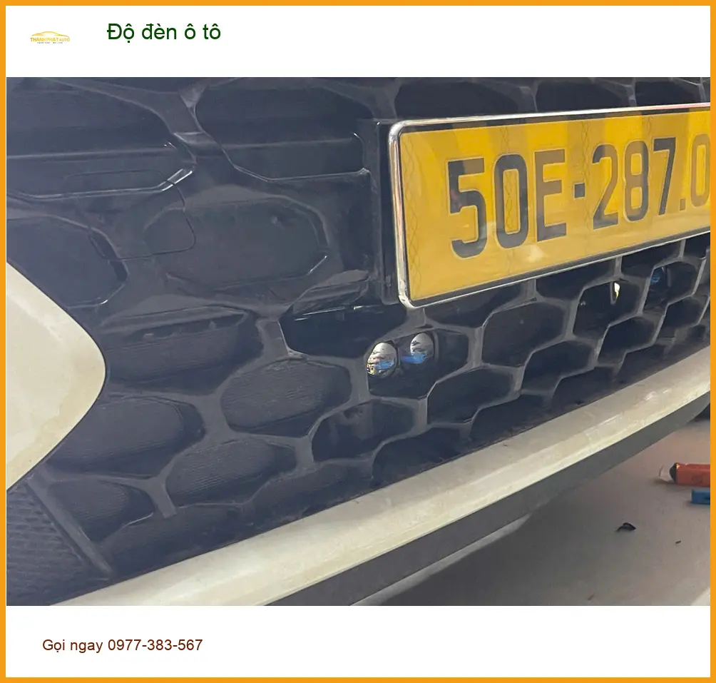 Anh Tuấn Kiệt độ đèn ô tô cho Hyundai Creta vì đèn zin yếu ở Nhà Bè ảnh thực tế 2