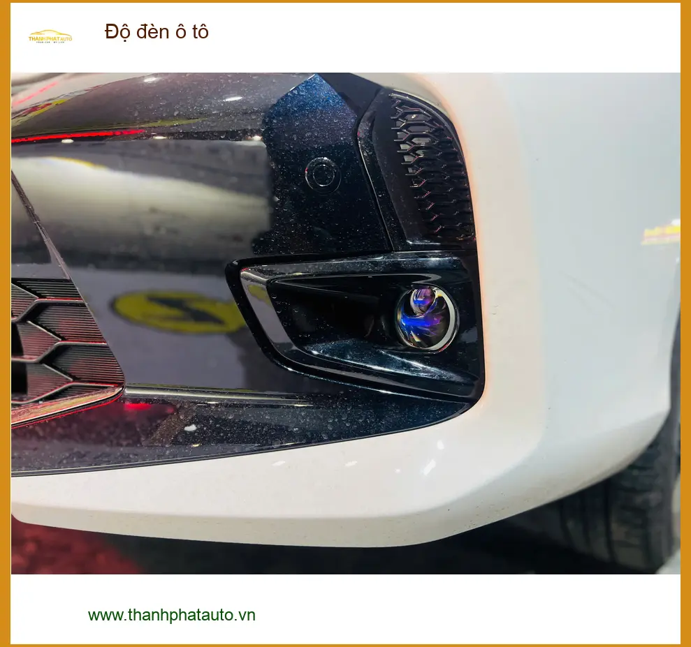 Anh Quang độ đèn ô tô Hyundai Santa Fe tại Quận Thủ Đức để cải thiện tầm nhìn ban đêm ảnh thực tế 4