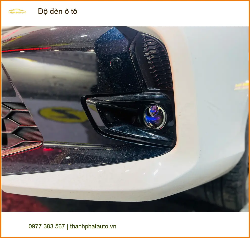 Chị Mai Độ đèn ô tô Hyundai Creta tại Quận Gò Vấp vì đèn zin yếu khi đi đêm ảnh thực tế 3
