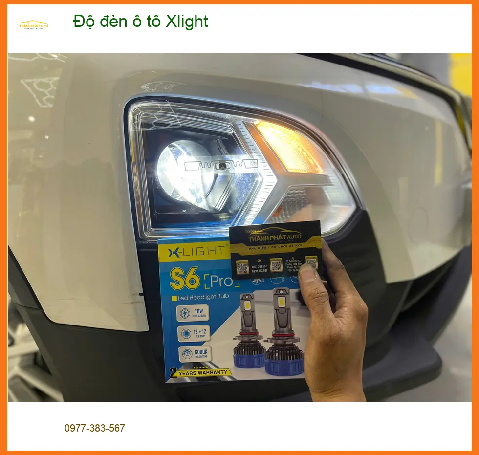 Anh Khôi độ đèn Xlight cho Hyundai Creta ở Quận 12 vì đèn zin kém sáng