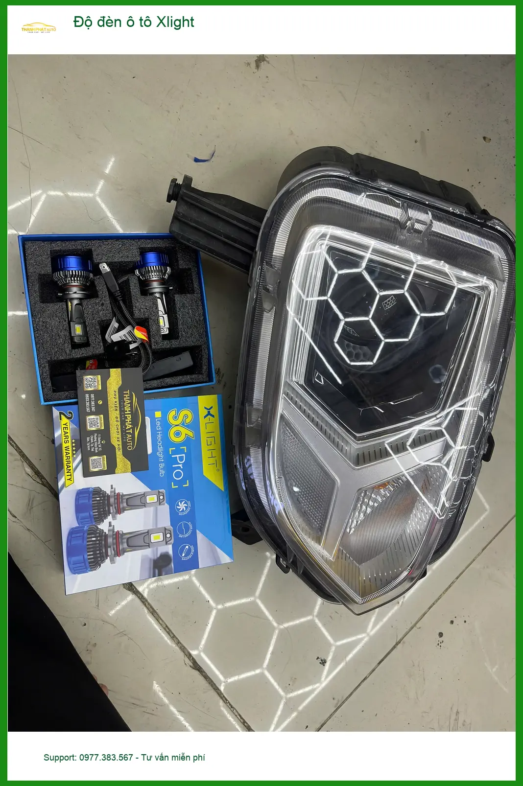 Anh Trọng độ đèn ô tô Xlight cho Hyundai Accent tại Quận 2 để cải thiện tầm nhìn ban đêm ảnh thực tế 4