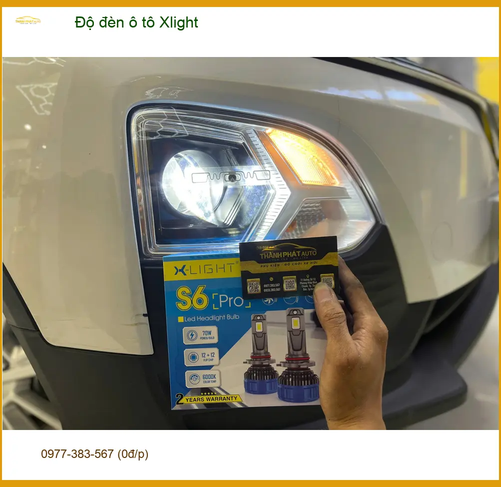 Anh Duy độ đèn Xlight cho Hyundai Santa Fe tại Phú Nhuận vì đèn zin đã mờ