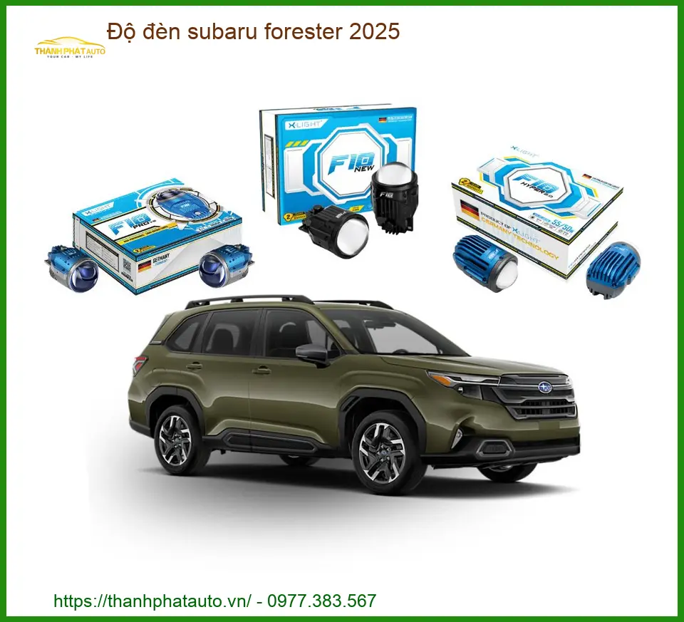 Độ Đèn Pha Bi LED Siêu Sáng Subaru Forester 2025 - Địa Chỉ Lắp Đặt Uy Tín TPHCM