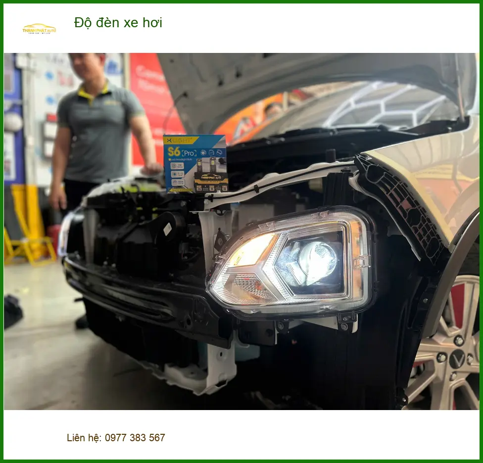 Chị Lan Anh độ đèn xe hơi VinFast Lux A2.0 tại Phú Nhuận vì đèn zin yếu ảnh thực tế 2