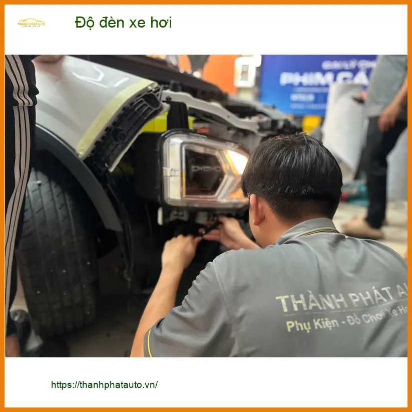 Anh Kiên độ đèn xe hơi Hyundai Accent ở Cần Giờ cho chuyến đi xa an toàn hơn. ảnh thực tế 2