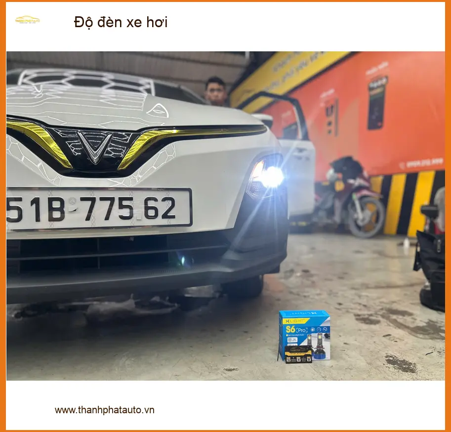 Anh Khải độ đèn xe hơi Mazda CX-5 vì đèn zin mờ, khó quan sát khi đi đêm ở Quận 3 ảnh thực tế 2