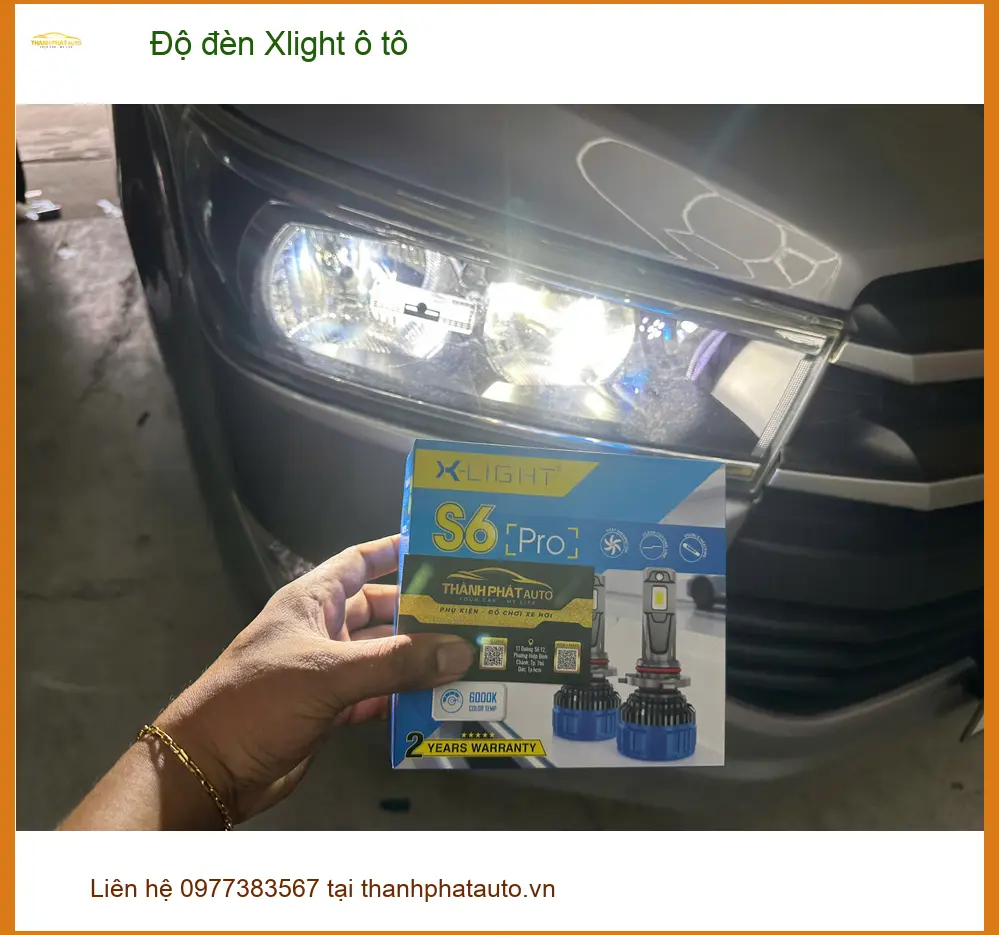 Anh Quang độ đèn Xlight ô tô cho VinFast Lux A2.0 Quận 7 đèn zin yếu ảnh thực tế 2
