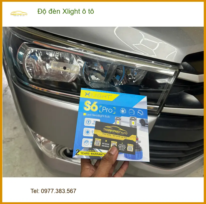 Anh Tú nâng cấp đèn Xlight cho Mitsubishi Pajero Sport tại Bình Chánh