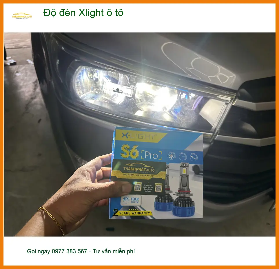 Anh Tú nâng cấp đèn Xlight cho Mitsubishi Pajero Sport tại Bình Chánh ảnh thực tế 2
