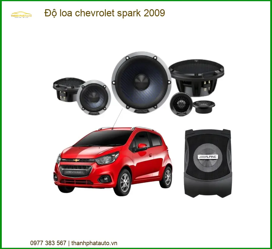 Độ Loa Ô Tô Chevrolet Spark 2009 - Nơi Độ Loa Ô Tô Giá Tốt TPHCM