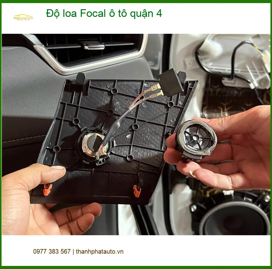 Trung Tâm Độ Loa Ô Tô loa Focal ô tô tại quận 4 - Thi Công Chuyên Nghiệp