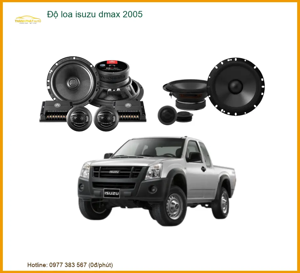Độ Loa Ô Tô Isuzu D-Max 2005 - Địa Chỉ Lắp Đặt Loa Xe Hơi Cao Cấp TPHCM