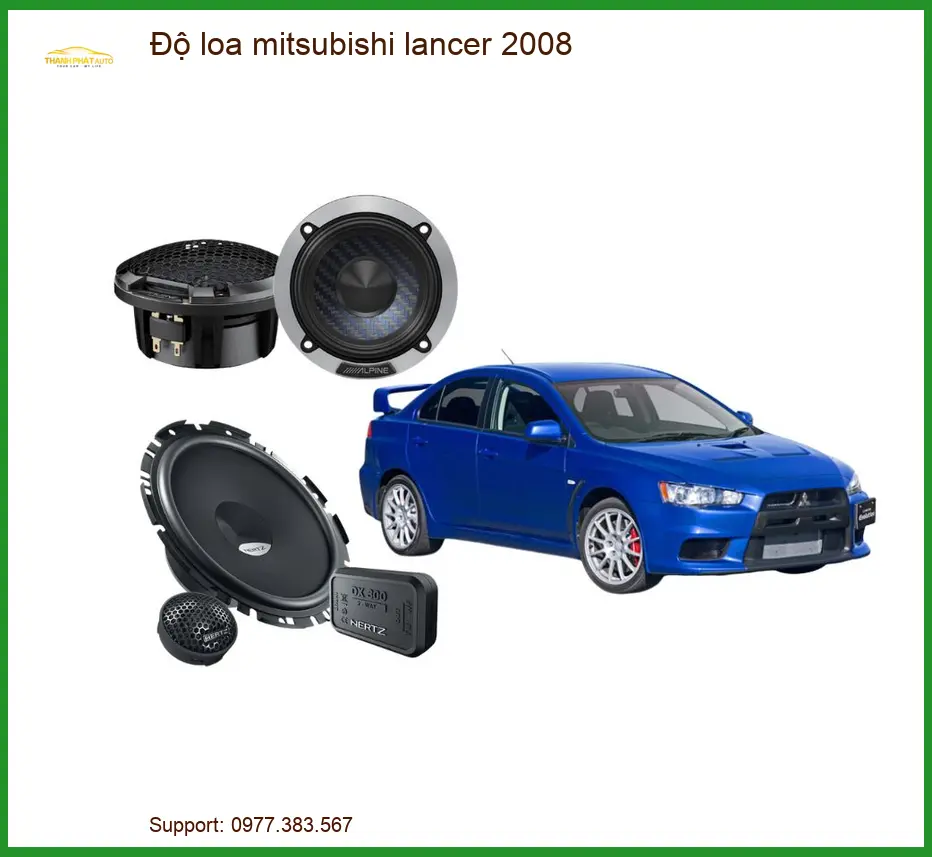 Độ Loa Ô Tô Mitsubishi Lancer 2008 - Trung Tâm Nâng Cấp Uy Tín TPHCM