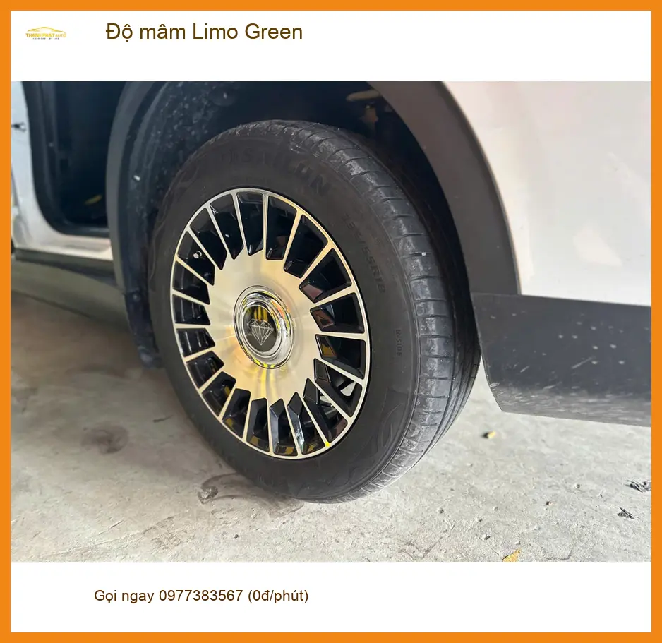 Chị Thảo độ mâm Limo Green cho VinFast Lux A2.0 tại Quận 7 để xe trông cá tính hơn ảnh thực tế 2