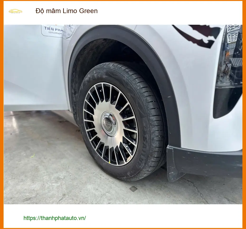 Chị Thảo độ mâm Limo Green cho VinFast Lux A2.0 tại Quận 7 để xe trông cá tính hơn ảnh thực tế 4