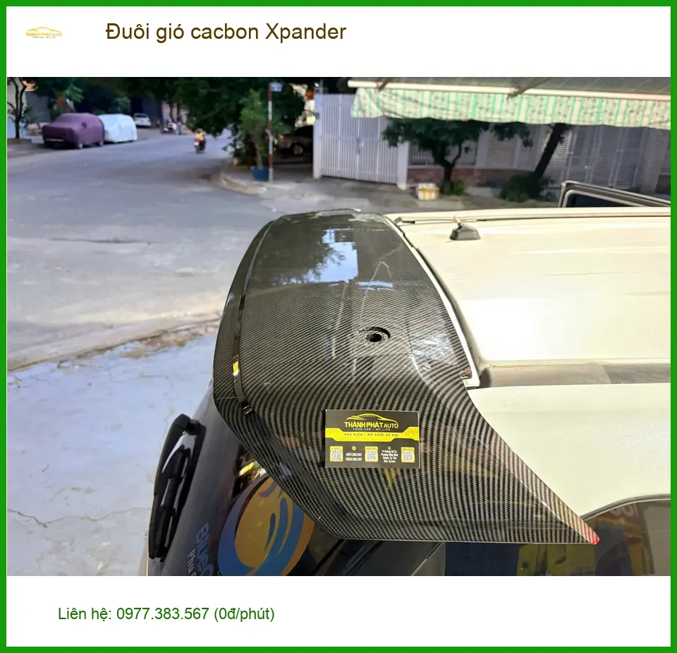 Anh Tuấn Anh lắp đuôi gió cacbon Xpander tại Quận 7 để xe trông thể thao hơn ảnh thực tế 2