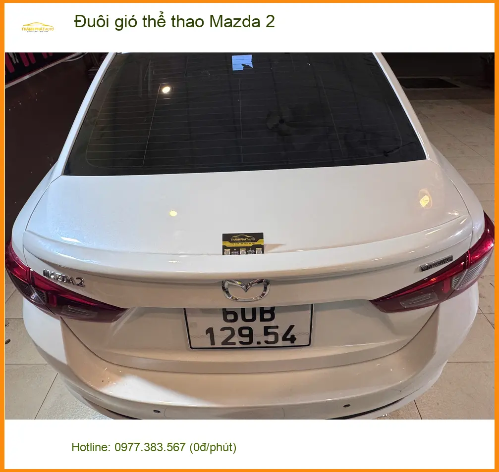 Anh Vinh lắp đuôi gió thể thao Mazda 2 tại Quận 7 cho xe cá tính hơn ảnh thực tế 2