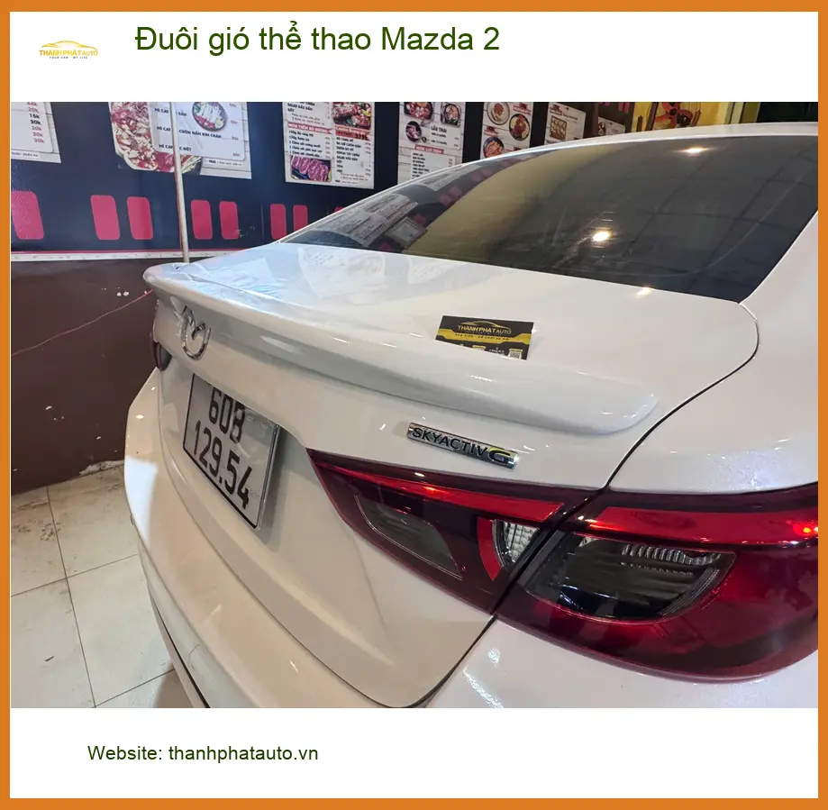 Anh Vinh lắp đuôi gió thể thao Mazda 2 tại Quận 7 cho xe cá tính hơn ảnh thực tế 3