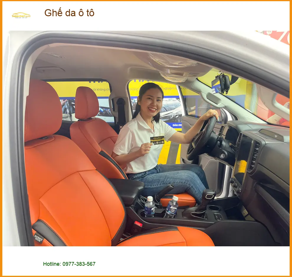 Chị Mai bọc ghế da ô tô cho Hyundai Accent thay đổi diện mạo mới tại Quận 12 ảnh thực tế 5