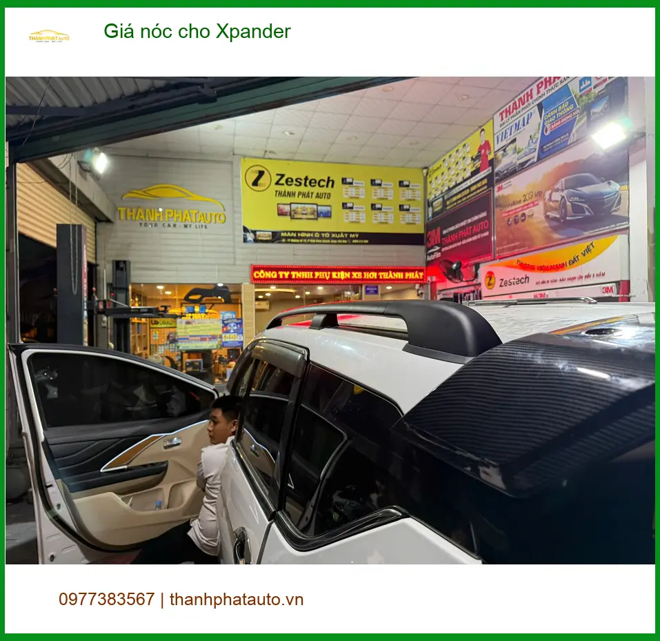 Anh Kiên lắp Giá nóc cho Xpander tại Quận 2 để tăng không gian chở đồ