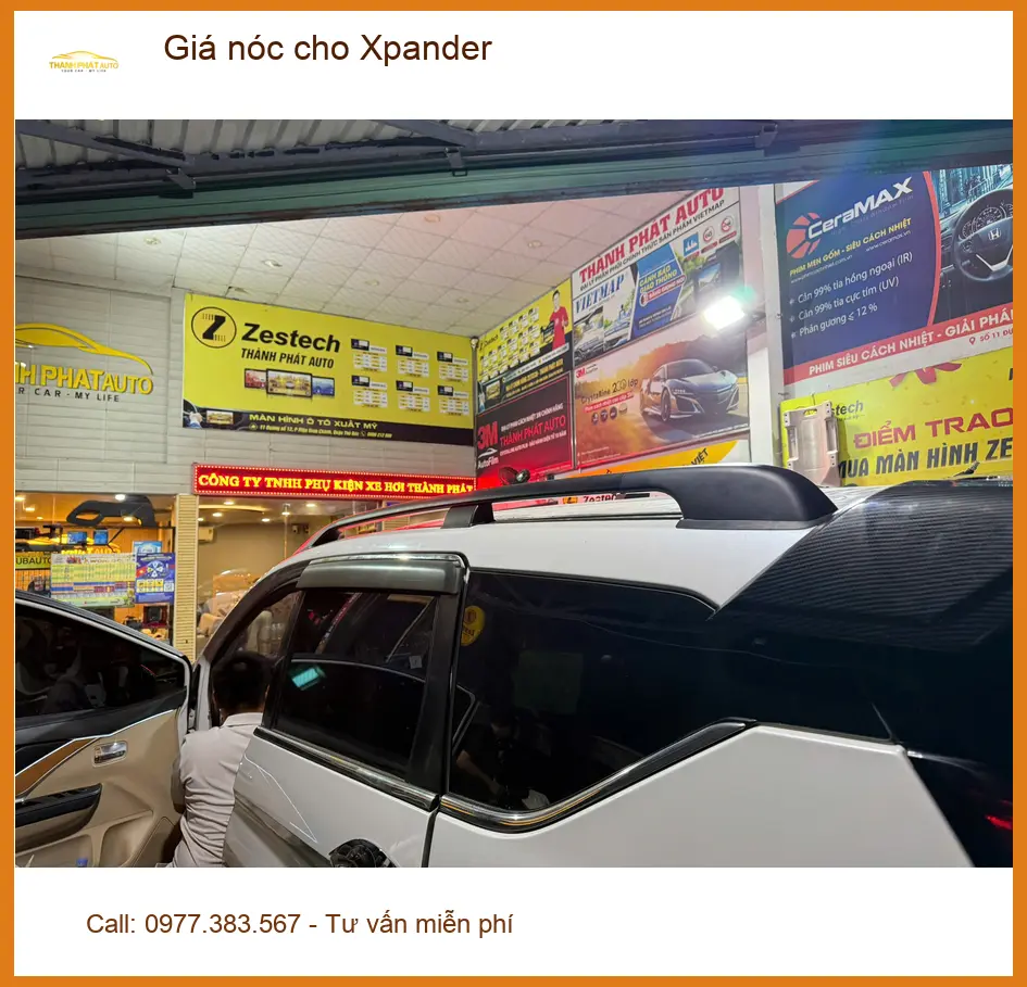 Anh Quang lắp giá nóc cho Xpander tại Quận Bình Tân để chở thêm đồ về quê ảnh thực tế 4
