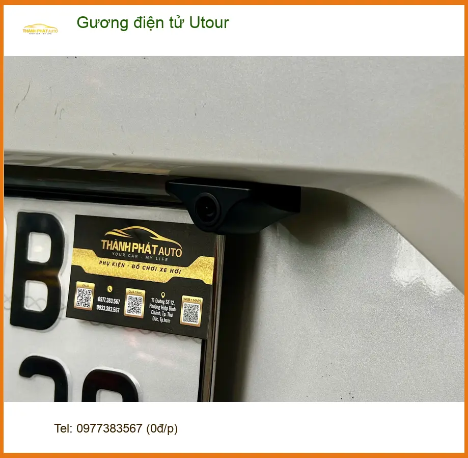 Anh Khải lắp Gương điện tử Utour cho Toyota Vios tại Quận Huyện Hóc Môn