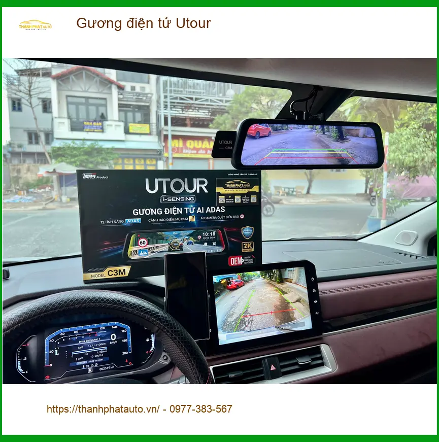 Địa chỉ lắp Gương điện tử Utour chính hãng, giá tốt tại Quận 12