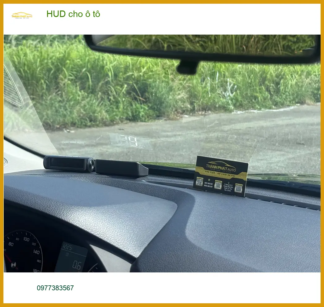 Anh Thịnh lắp HUD cho ô tô Kia Sorento tại Gò Vấp để hiển thị thông tin lái rõ ràng hơn ảnh thực tế 2