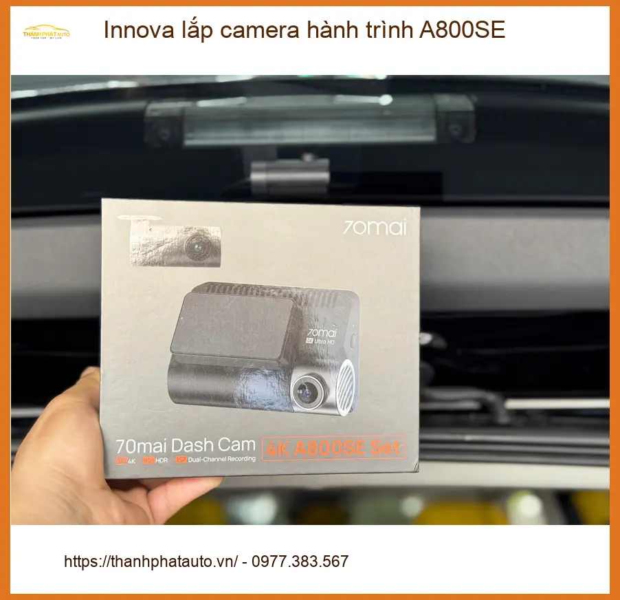 Anh Minh Innova lắp camera hành trình A800SE Quận 7 để ghi lại hành trình.